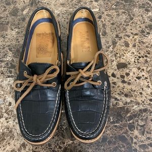 Sperry croc 🐊 embossed boat shoe